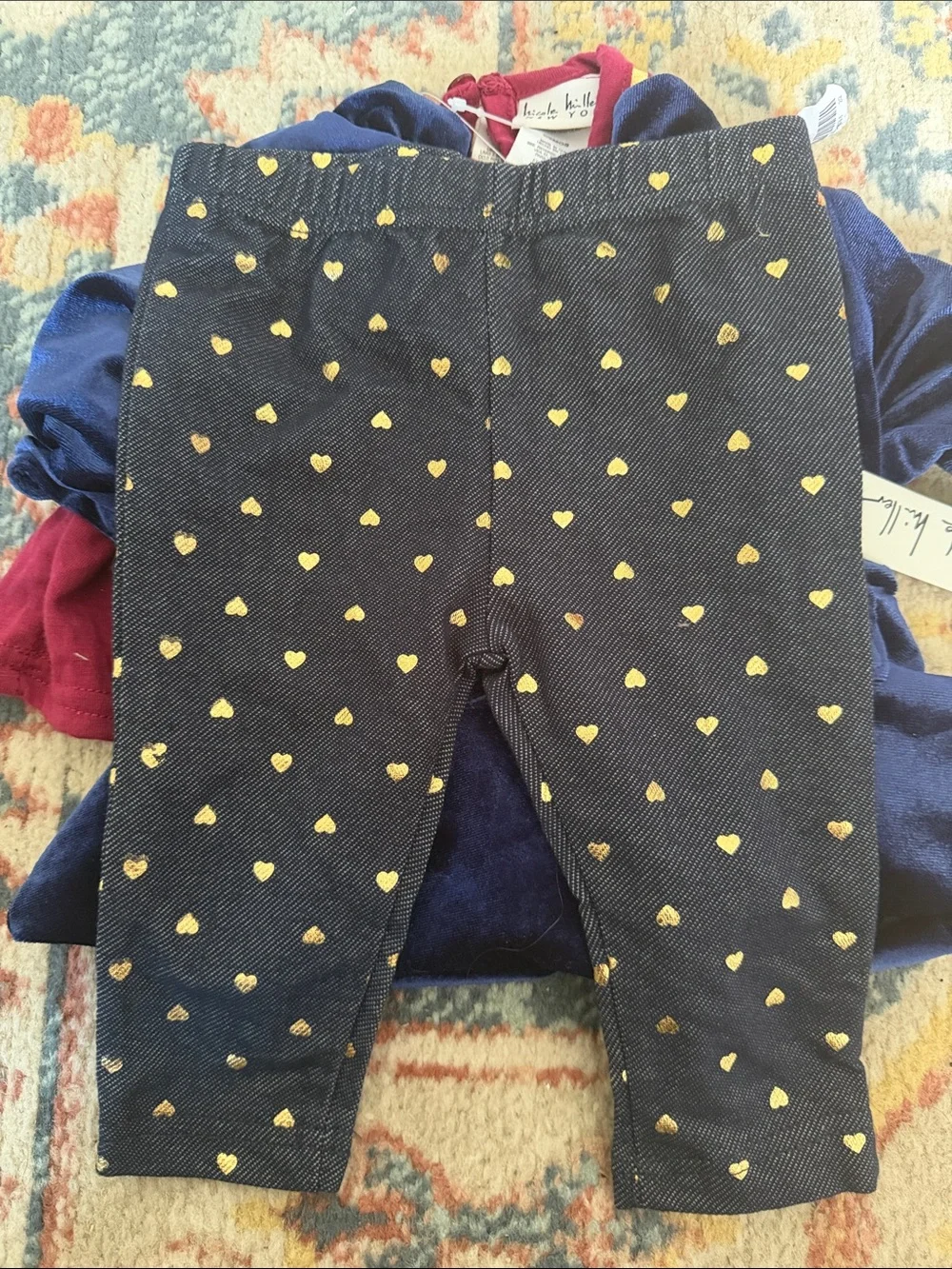 Nicole Miller New 3pc baby - jacket, top, legging set in Gorgeous Vibrant Colors